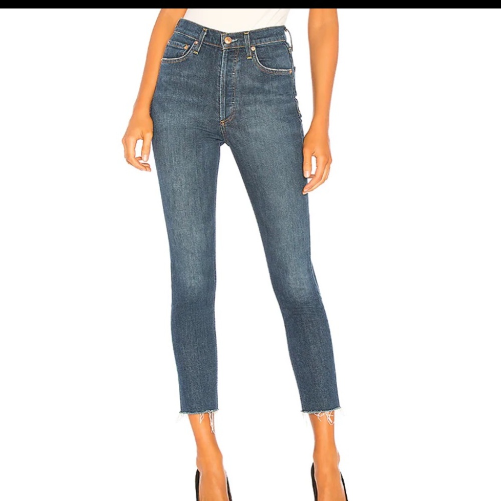 Agolde Nico High Rise Slim Fit Jeans (Size 25)